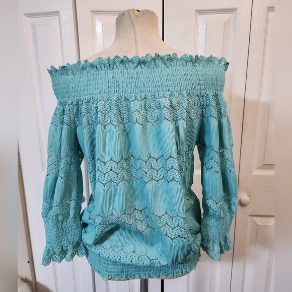 Simply Styled By Sears Off The Shoulder Elastic Waist Top - Picture 2 of 10